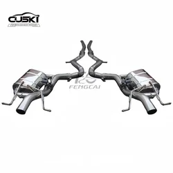Catback silenciador escape acero inoxidable Mercedes S450 S500 W222