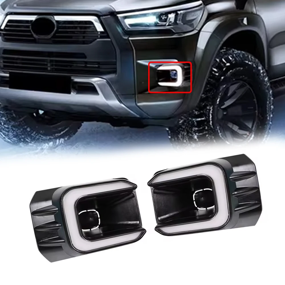 Marco faro antiniebla DRL LED giro dinámico Toyota Hilux - imagen 5
