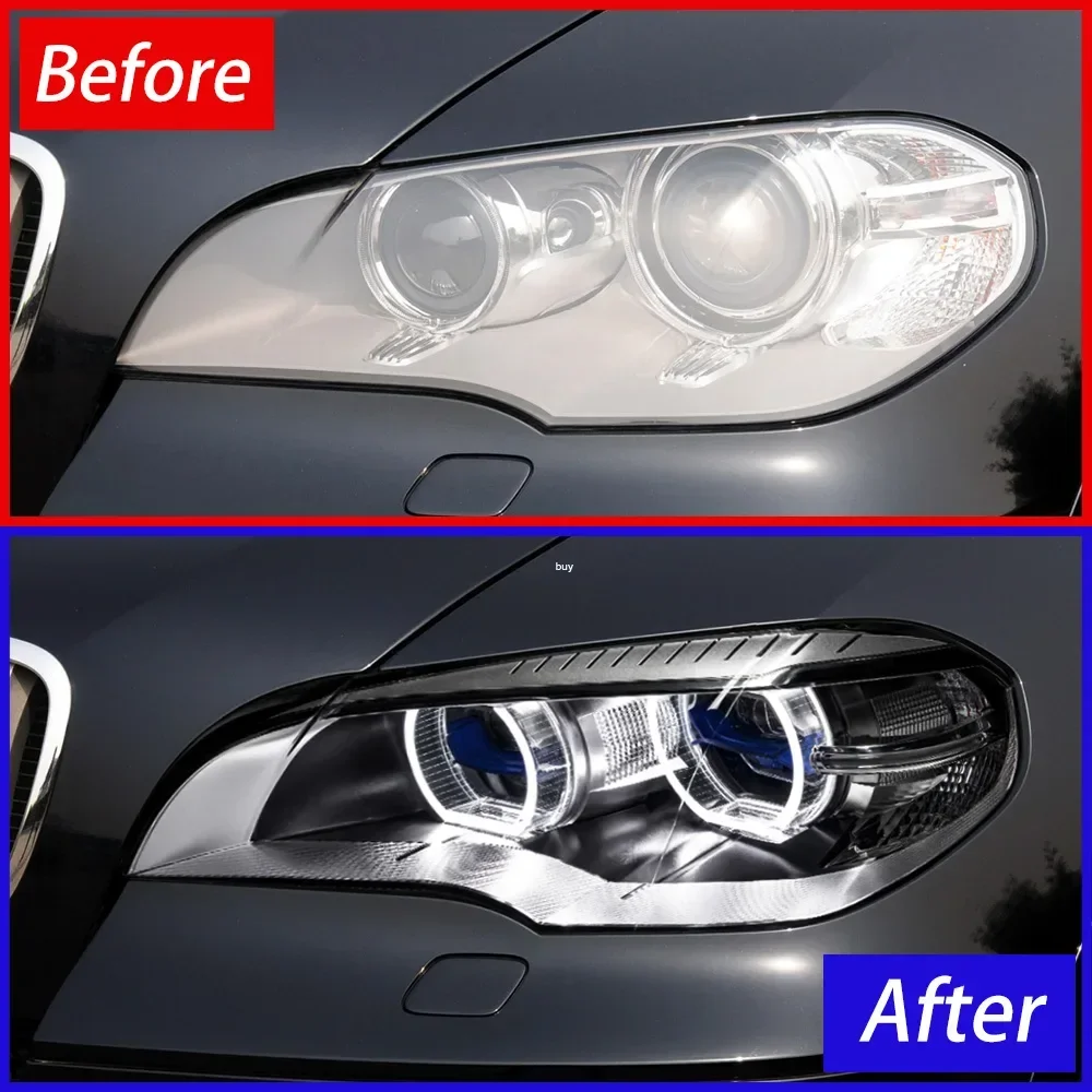 Faros LED BMW X5 E70 30i 35i 40i 2007-2013 con lente proyector y DRL - imagen 2