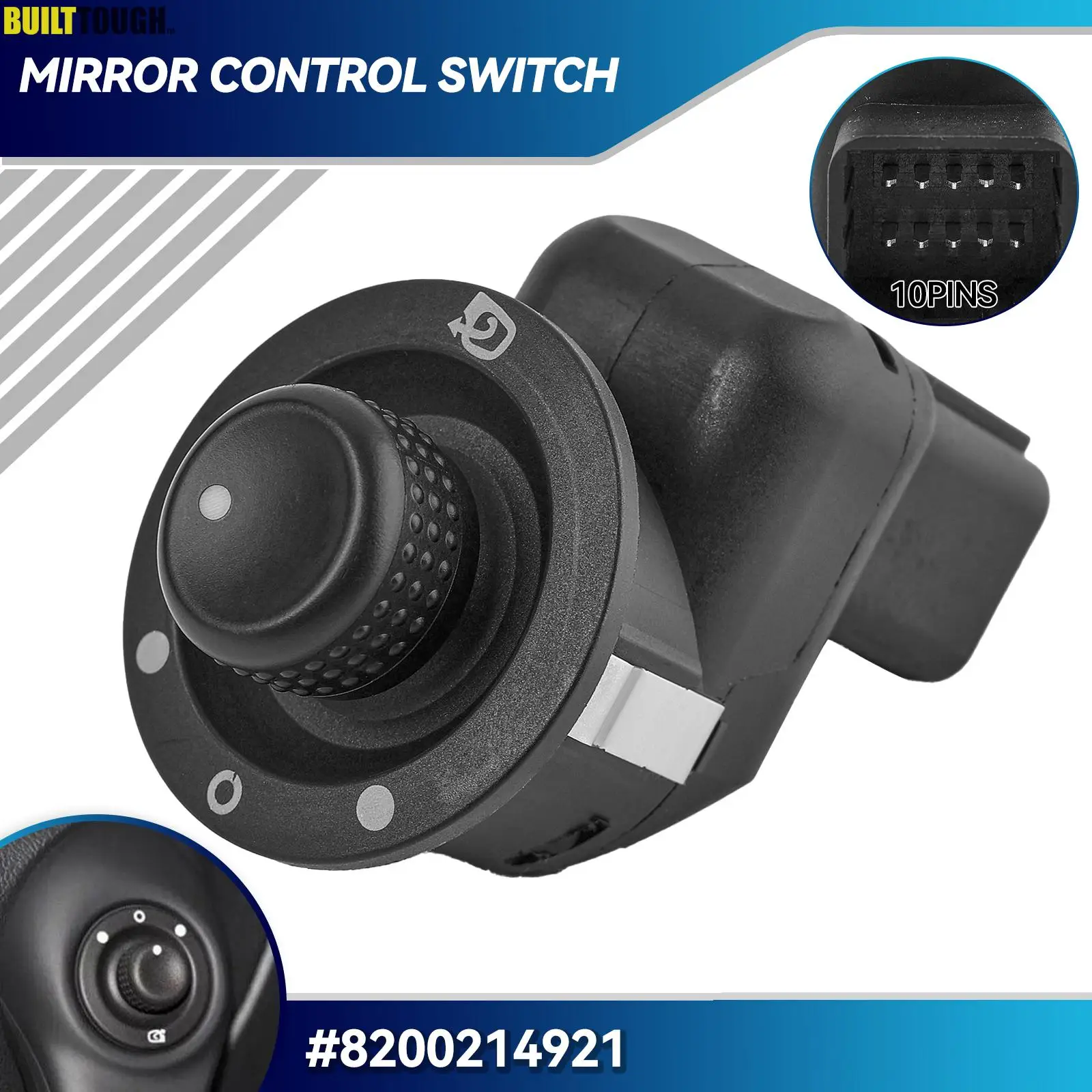 8200676529 Interruptor espejo eléctrico Renault Clio IV, Modus y Captur