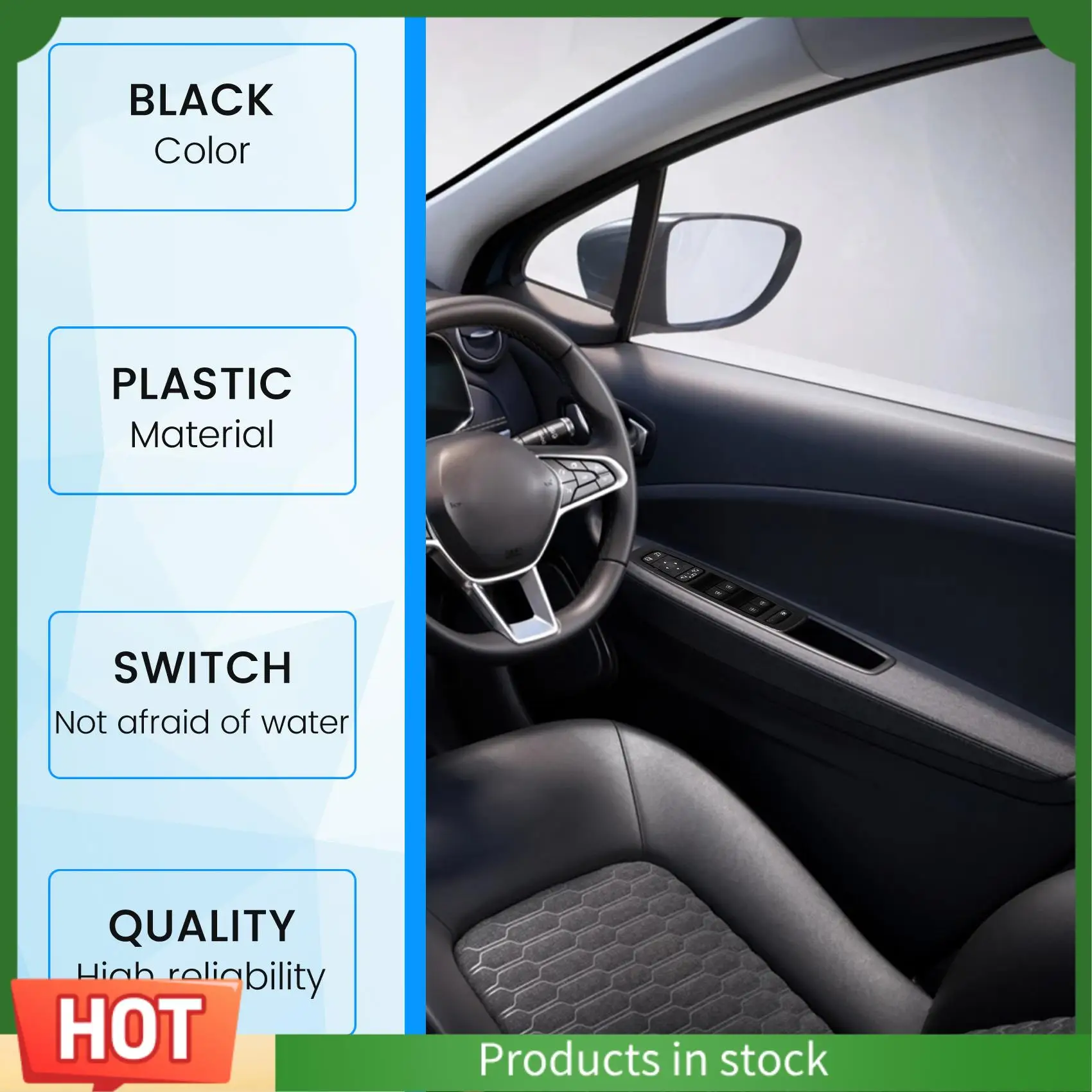 Boton elevador ventanilla eléctrica AU63 – Renault Kadjar y Megane - imagen 4