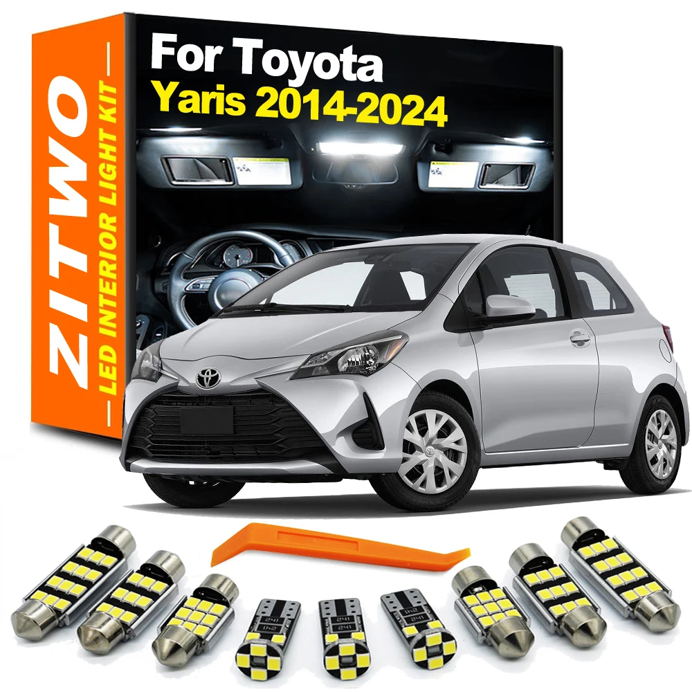 Kit iluminación LED ZITWO para Toyota Yaris 2014-2024 – luces interiores y matrícula