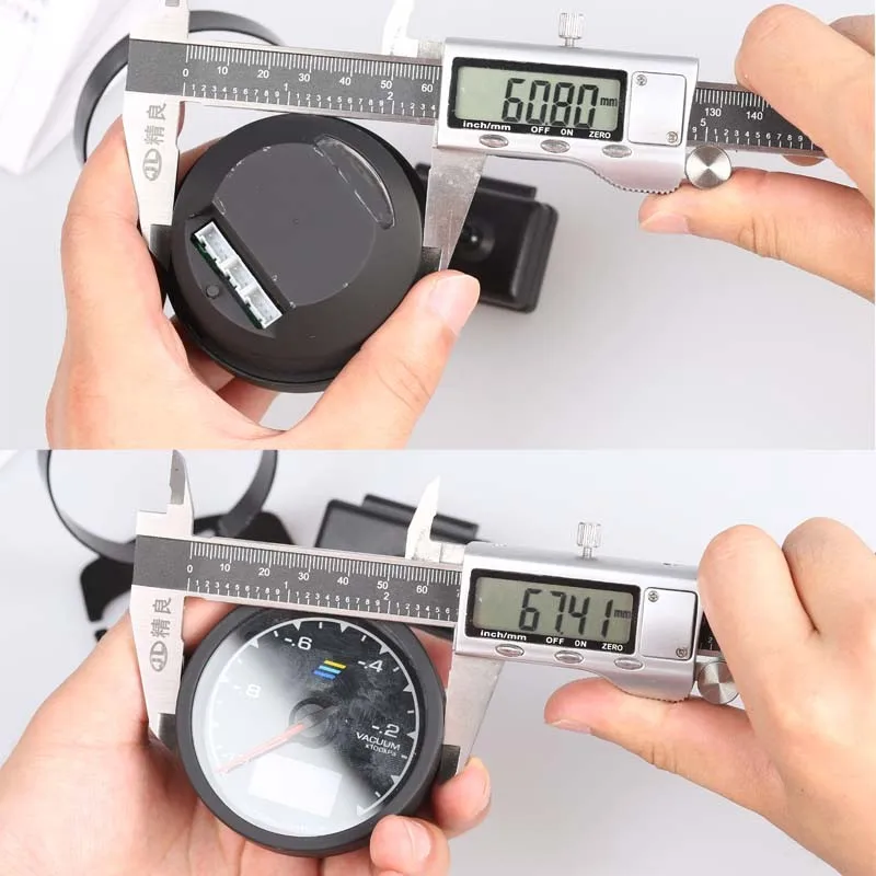 GRedi Medidor de presión de turbo con voltímetro LCD – 60 mm - imagen 2