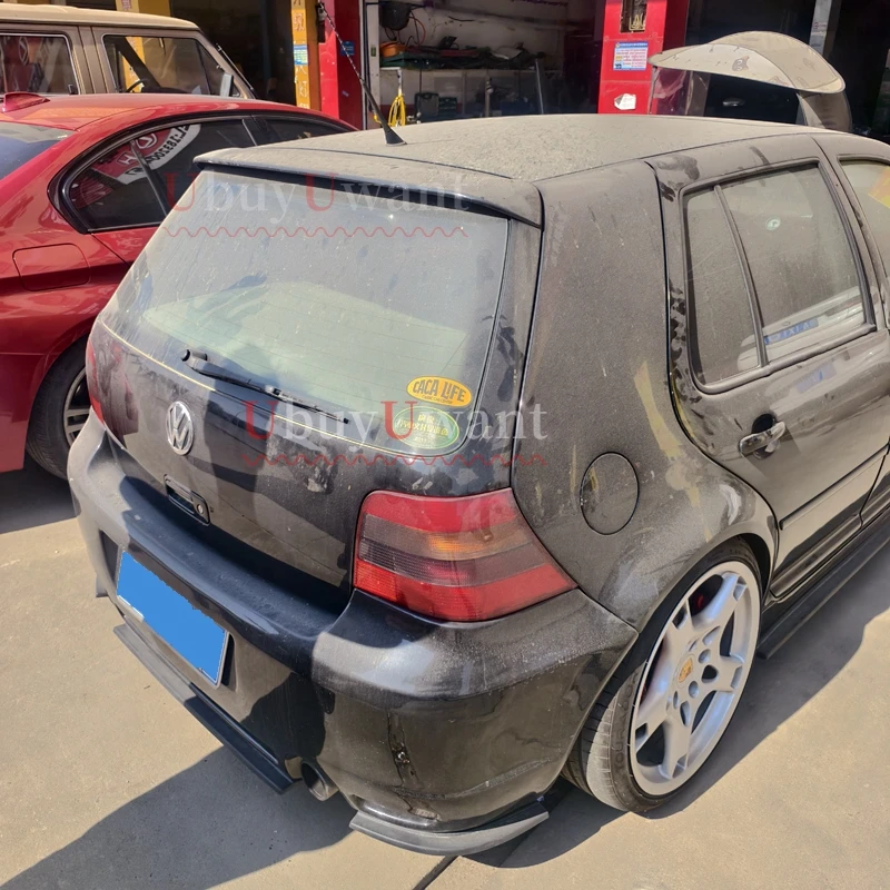 VW Alerón trasero PU gris estilo R32 Golf 4 MK4 1998-2004 - imagen 4