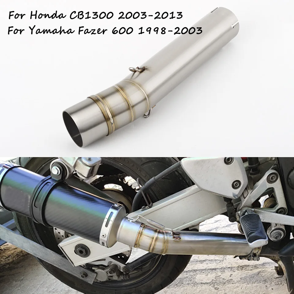 Tubo de escape medio compatible Yamaha FZS600 Fazer y Honda CB1300 - imagen 4