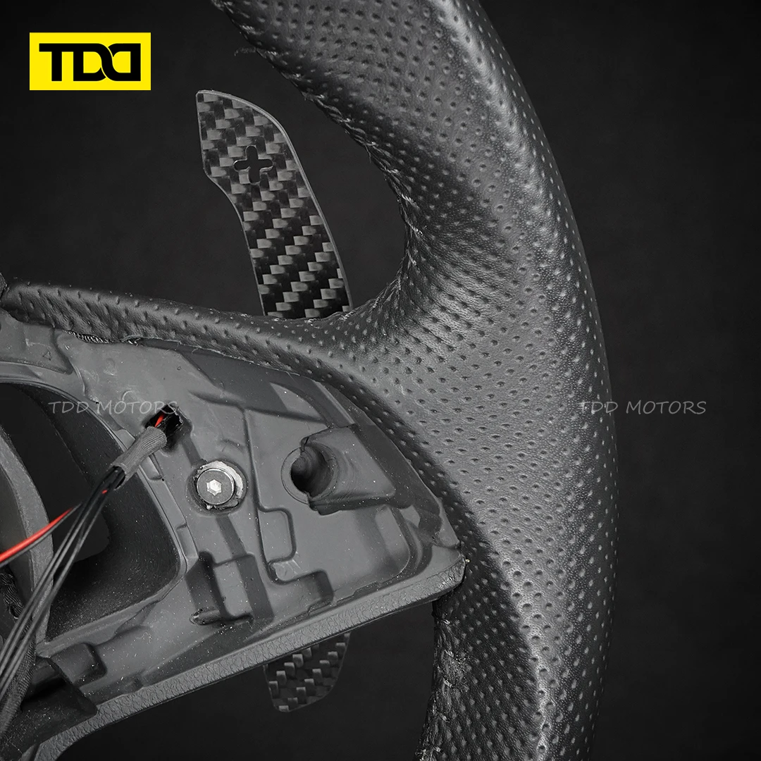 Extensiones paletas cambio TDD fibra carbono – Skoda Octavia VRS 2019 - imagen 5