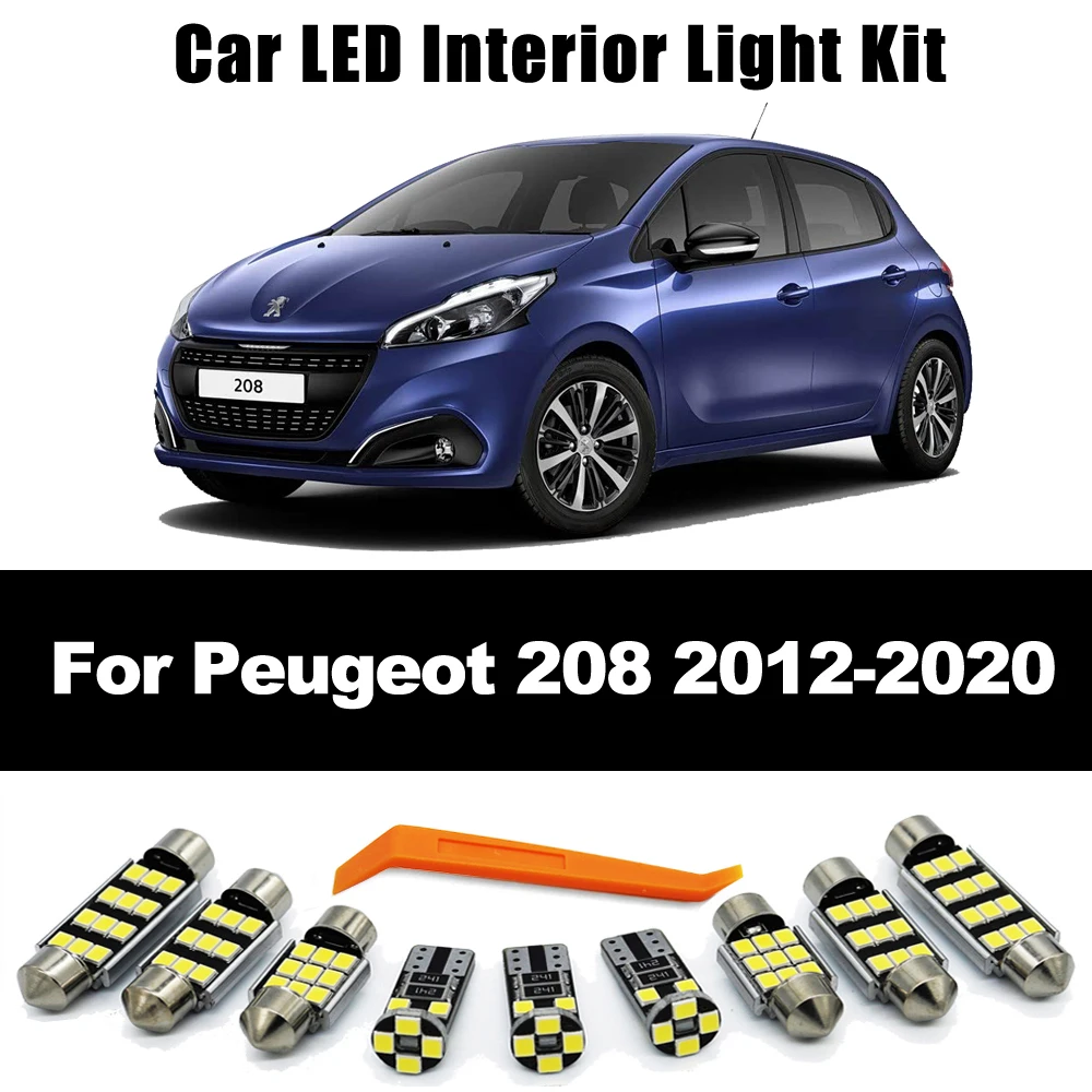 Kit luces LED interiores CANBUS para Peugeot 208 2012-2020