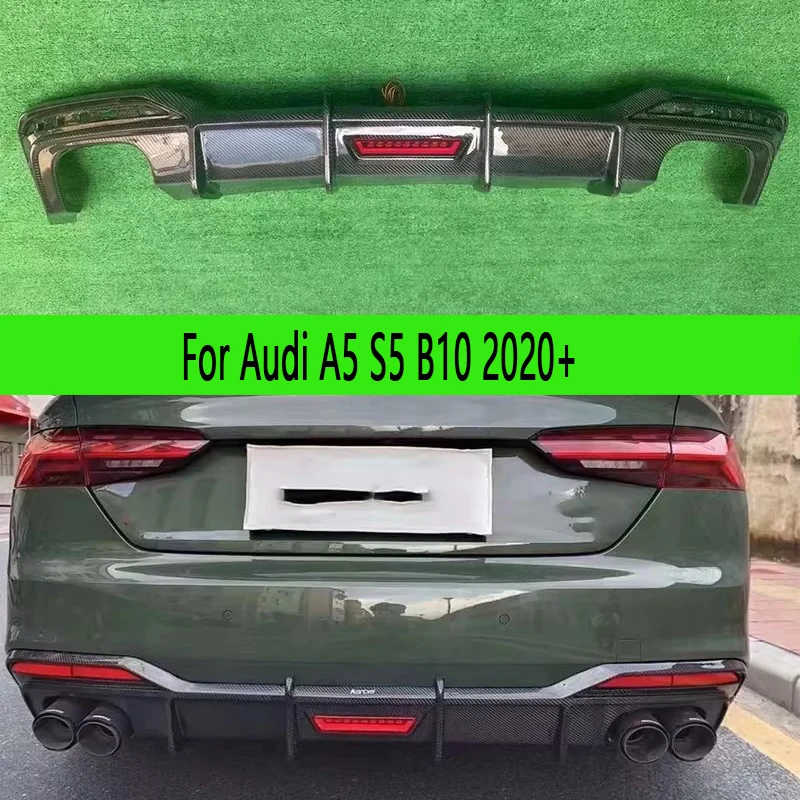 Difusor trasero fibra de carbono para Audi A5 S5 B10 2020+