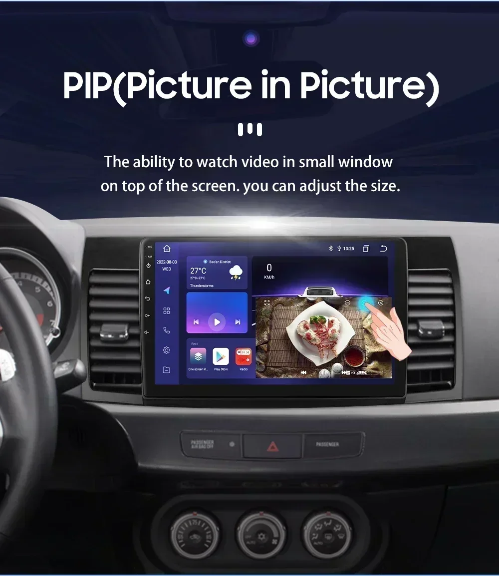 Hizpo Android 13 radio 2DIN GPS para Mitsubishi Lancer 2007-2012 - imagen 5