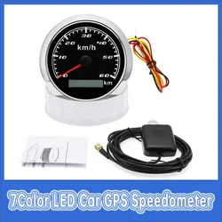 Tachómetro digital GPS LED multicolor 7 colores universal para coches