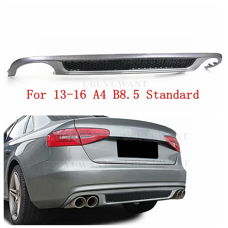 Parachoques trasero Audi A4 B8.5 S-Line con difusor y escape - imagen 5