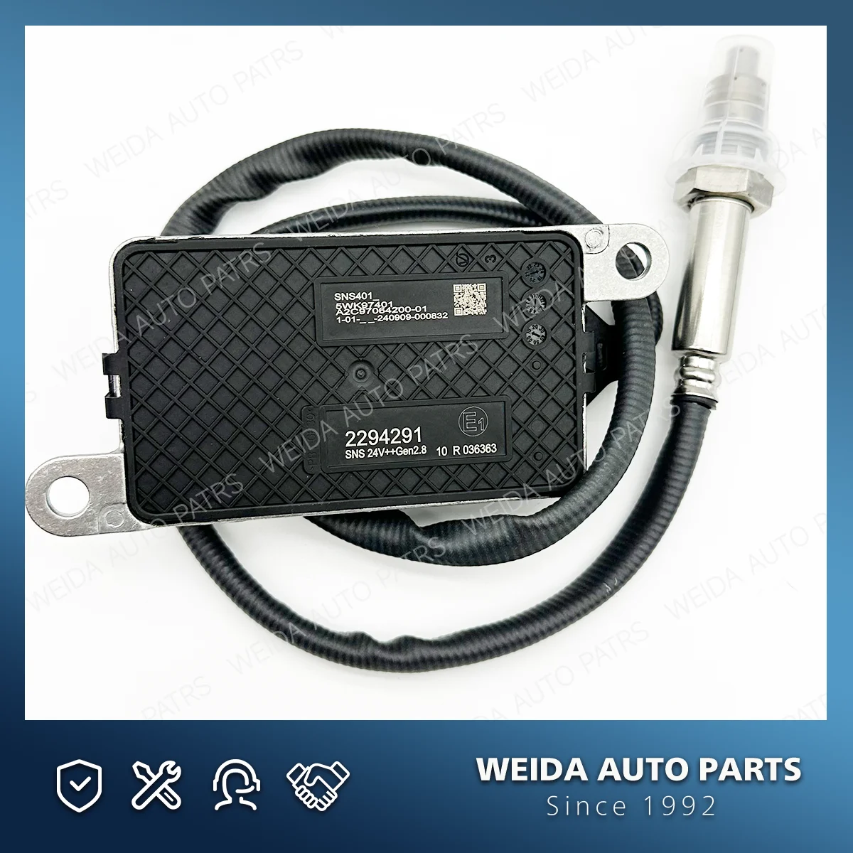 Sensor NOx NGK 2294291 5WK97401 para camión Scania 24V