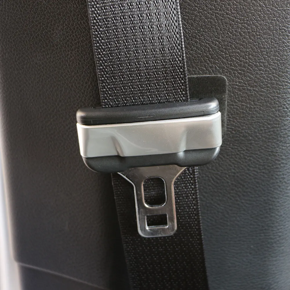 Molduras interiores de ABS para coche, hebilla para cinturón de seguridad, pegatina decorativa para Jeep Compass 2017, 2018, 2019, 2020 - imagen 2