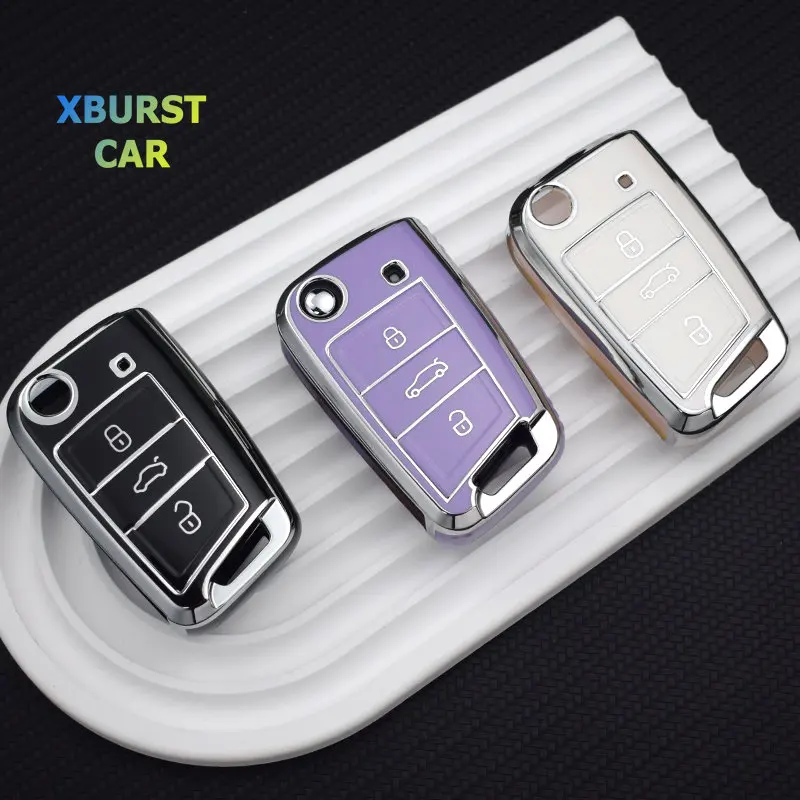Funda TPU para llave de coche duradera VW Seat Skoda