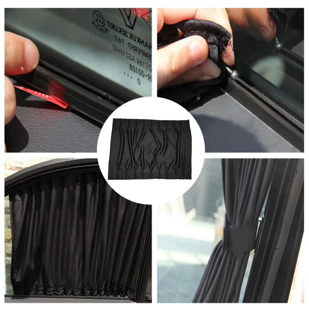 Cortina parasol lateral UV universal para ventanilla coche - imagen 3