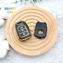 Funda llave TPU 4 botones para Honda Accord Civic CR-V Jazz HR-V