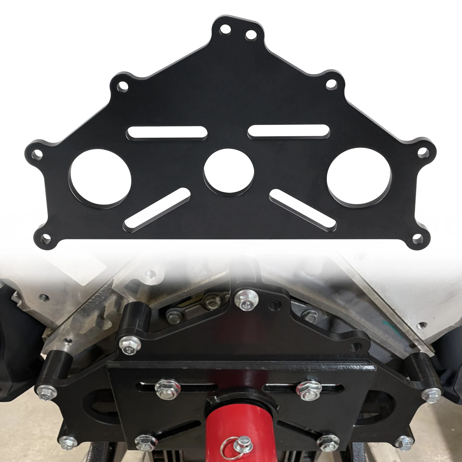 Placa adaptadora de aluminio para soporte de motor Chevy