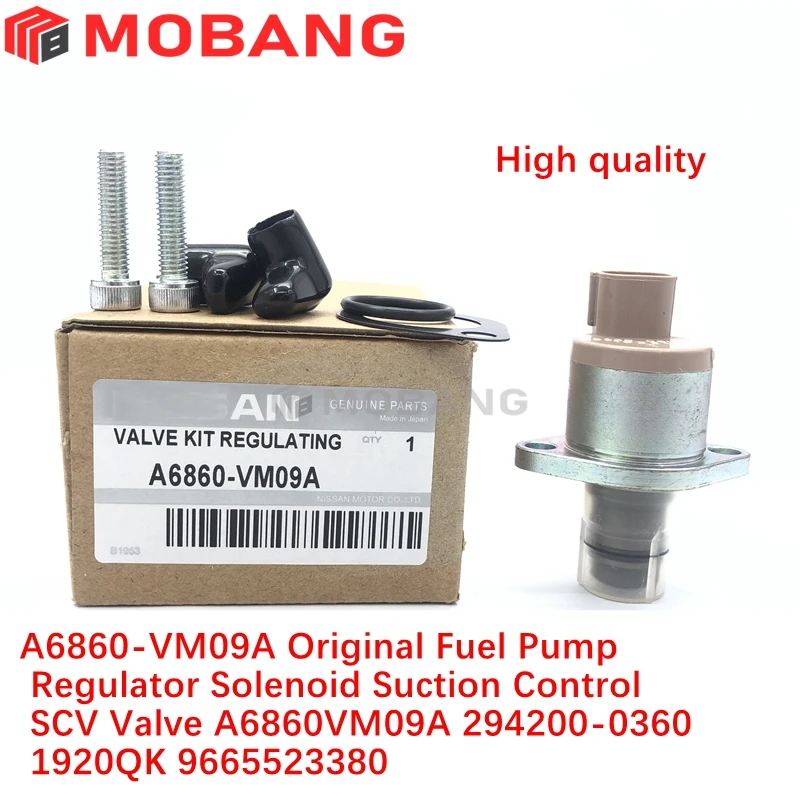 Regulador combustible A6860-EC09A – Válvula solenoide SCV original