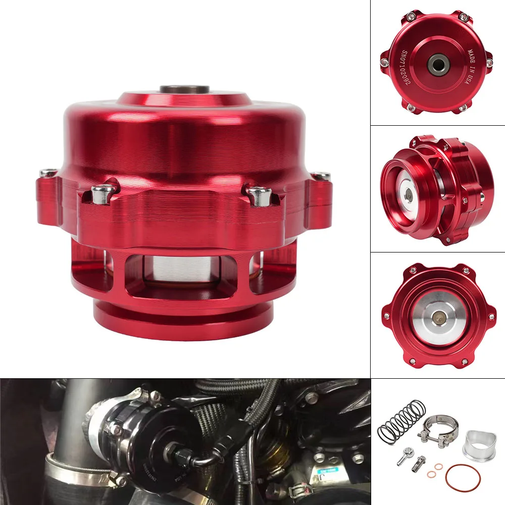 Válvula turbo BOV CNC 50mm Bartoo universal con resortes 6-18 PSI - imagen 4