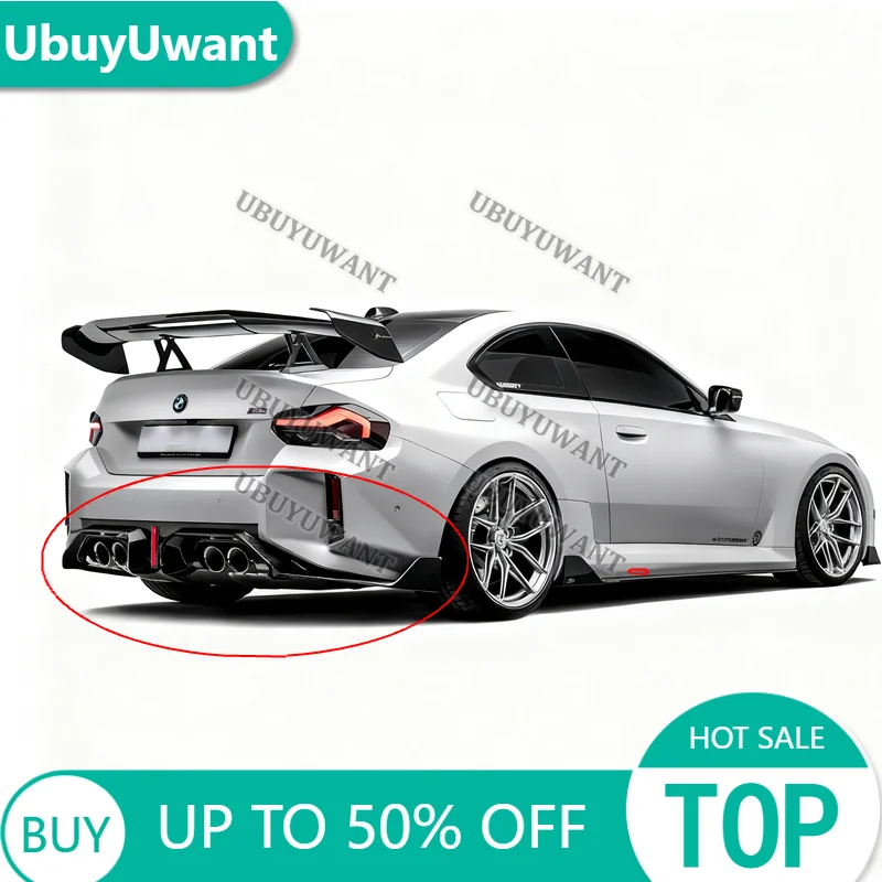 Labio trasero difusor de fibra de carbono para BMW M2 G87 2020-2025