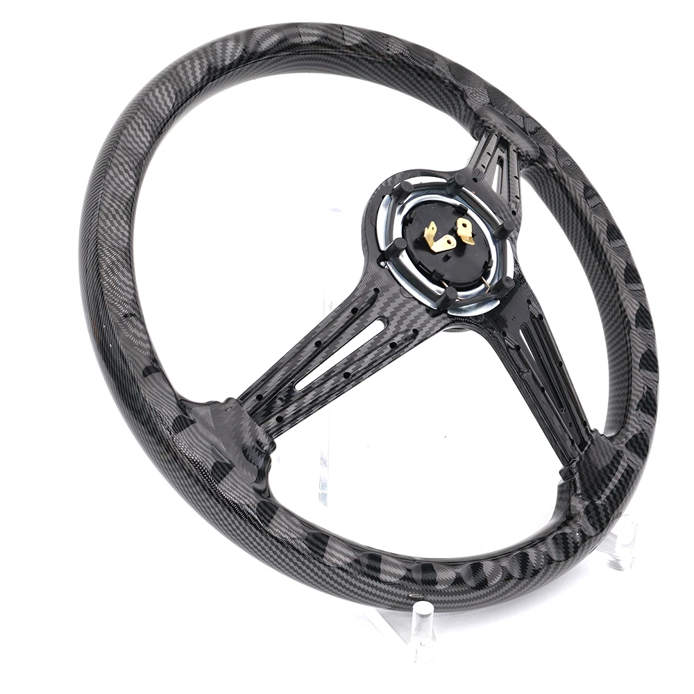 Volante racing Spceddy MCX fibra de carbono 340mm ABS - imagen 2