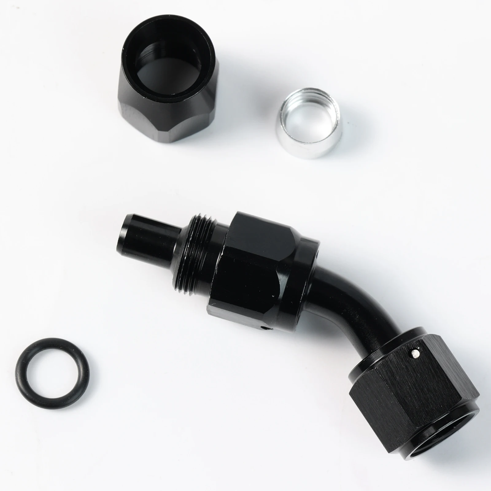 Adaptadores giratorios manguera combustible AN6 PTFE negro - imagen 4