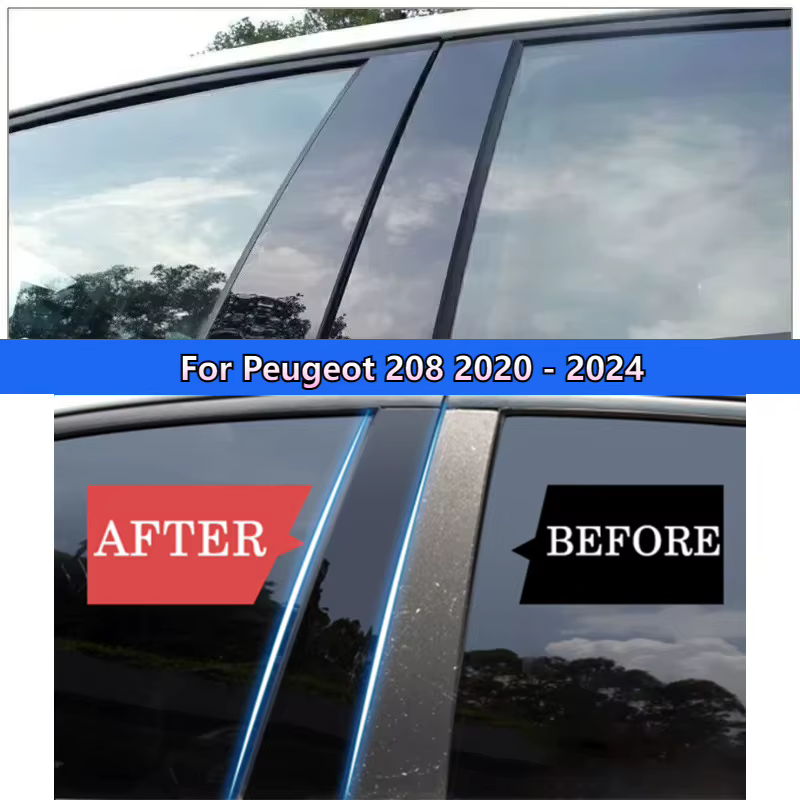Embellecedores pulidos de pilares B y C para Peugeot y Citroën - imagen 2