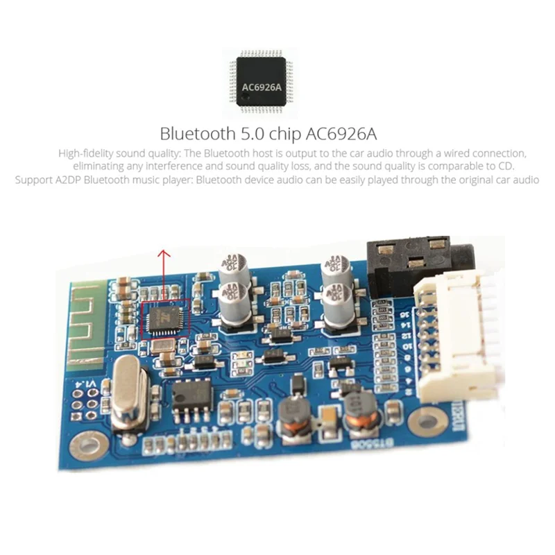 Adaptador Bluetooth 5.0 AUX de 8 pines para Audi A3, A4, A6 y A8 - imagen 4