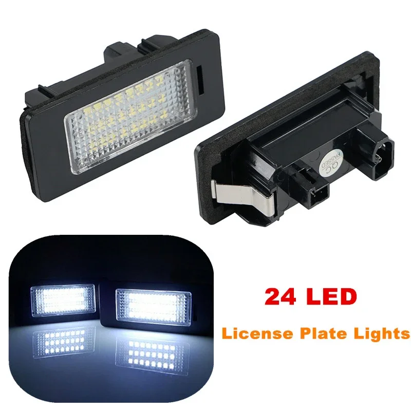 Luces LED matrícula 24 diodos blanco sin errores para BMW Serie 1 3 5 - imagen 2