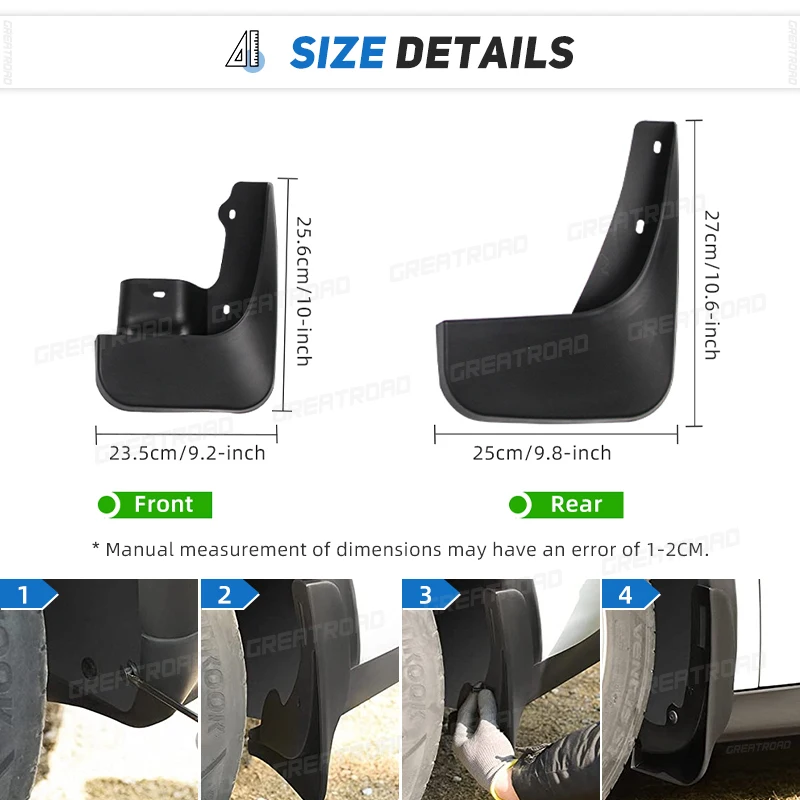 Protectores de salpicaduras y guardabarros para Suzuki Jimny JB Series 1999-2018 - imagen 3