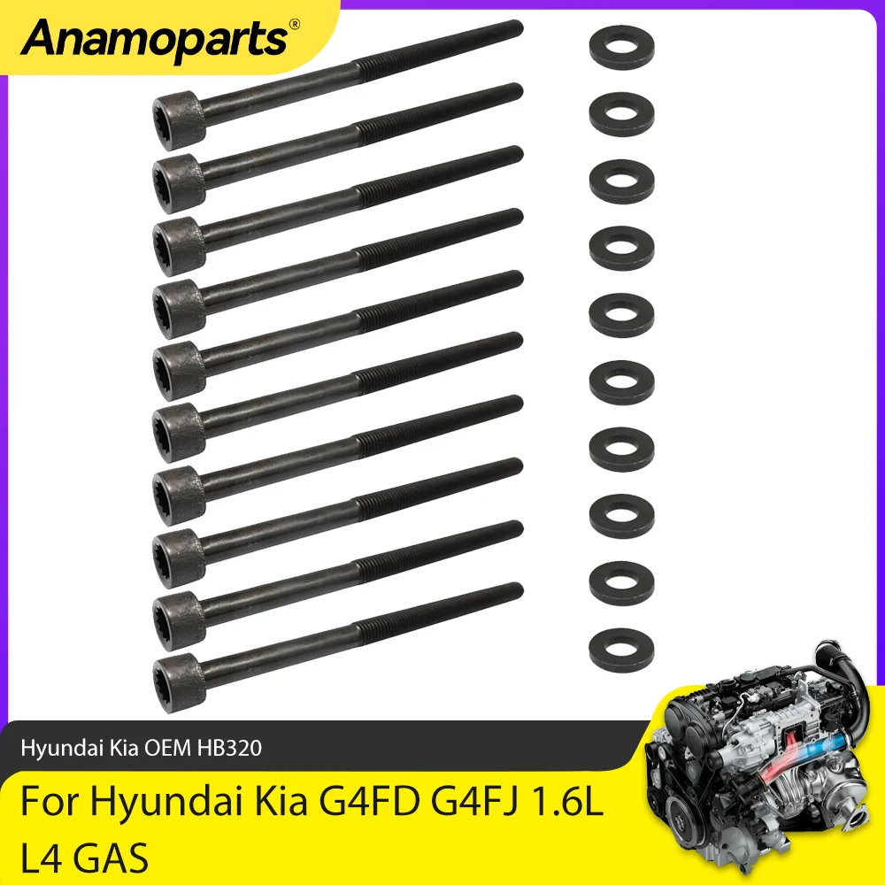 Kit pernos de culata 1.6 motor para Hyundai Veloster y Kia Soul