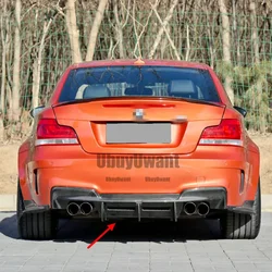 Difusor trasero fibra de carbono real BMW E82 Serie 1 Coupé