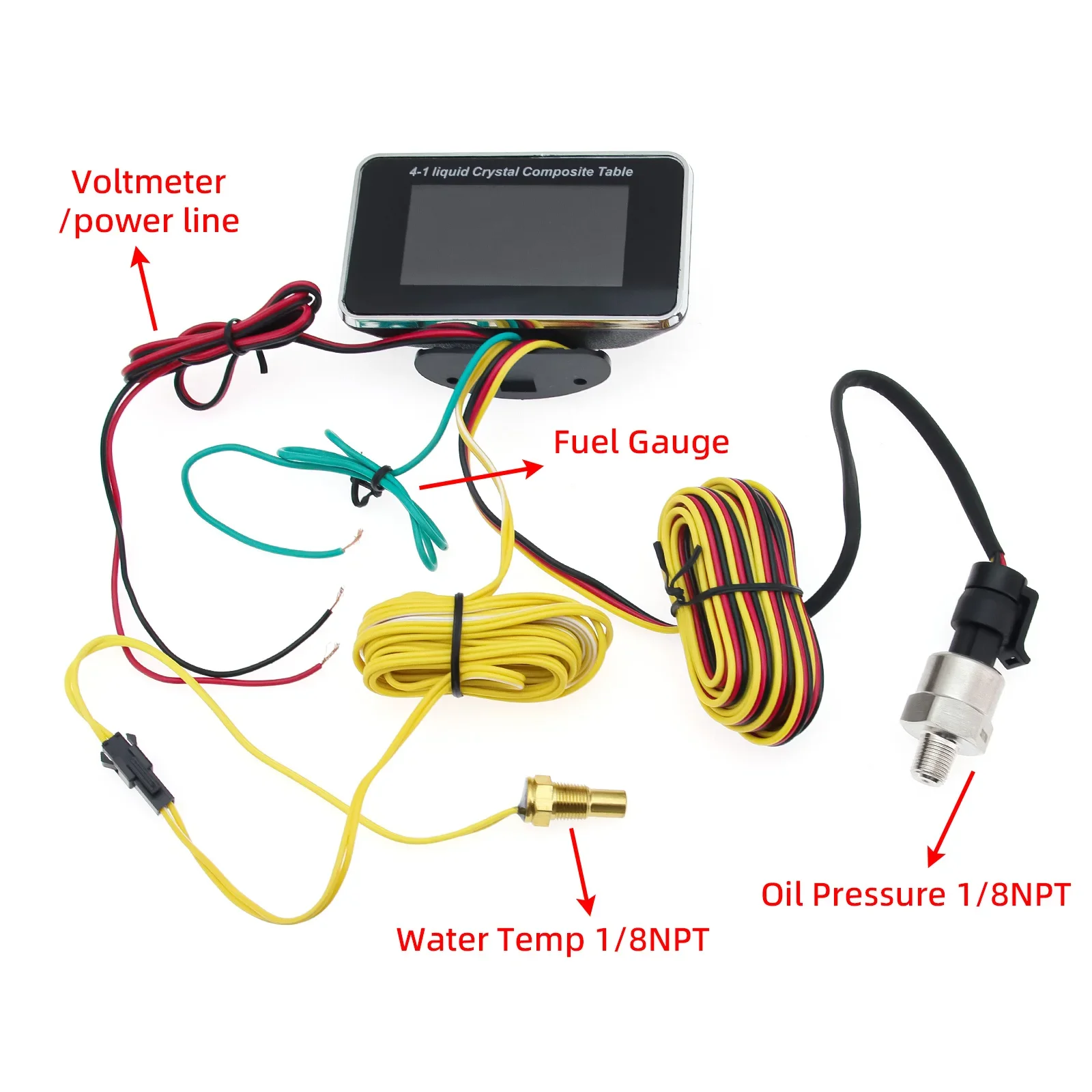 Voltímetro 4 en 1 LCD 12V/24V - imagen 5