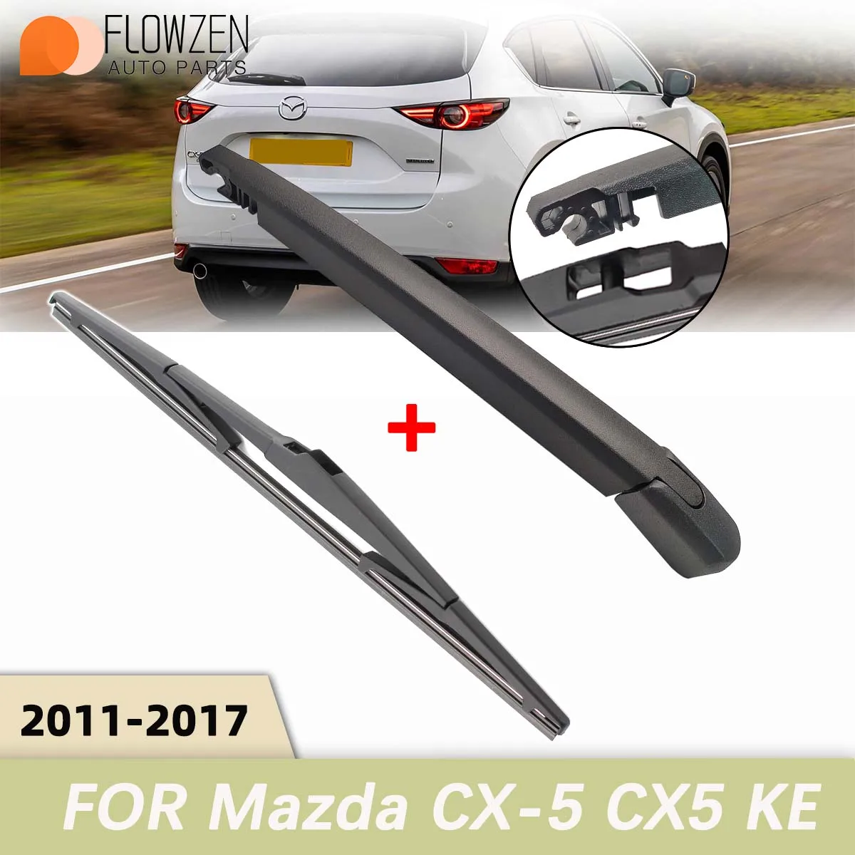 Brazo y cuchillas limpiaparabrisas trasero Mazda CX-5 KE 2011-2017
