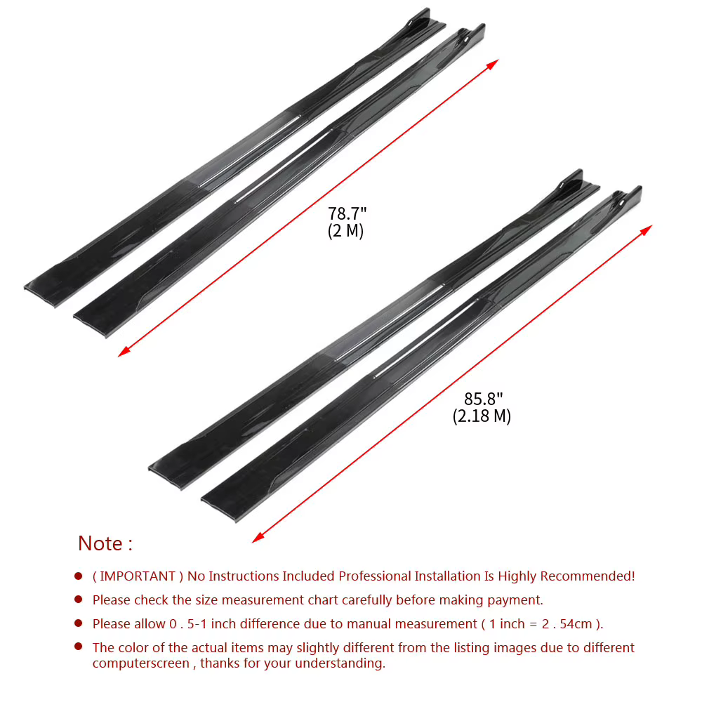 Extensión de faldón lateral universal para Audi, BMW, Toyota y Honda - imagen 4