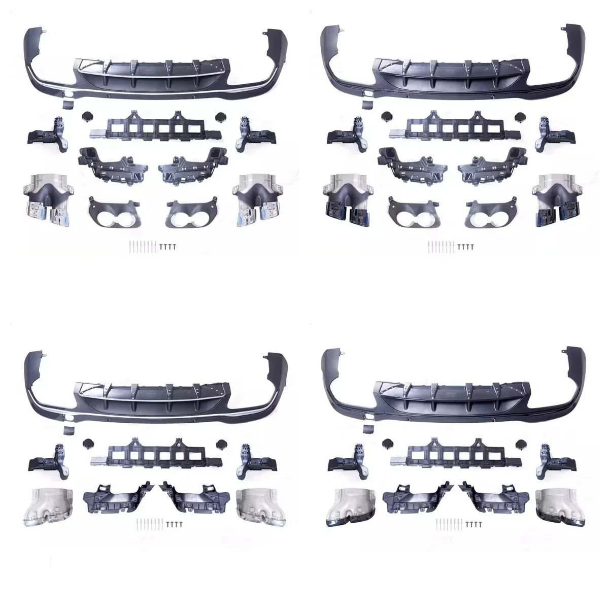 Garganta trasera para mercedes-benz GLC 2015-2021, actualización a AMG43 AMG63, kit de carrocería envolvente pequeño, accesorios para coche