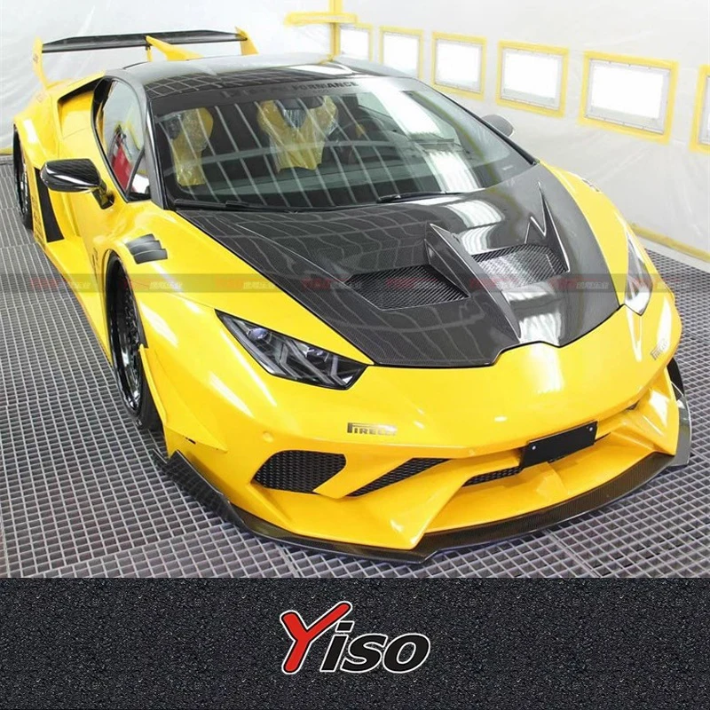 Capó fibra de carbono Lamborghini Huracán LP580-610 estilo LB - imagen 4