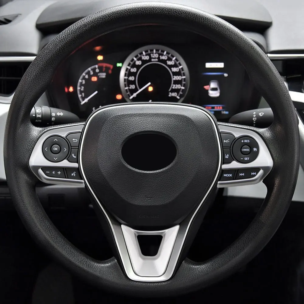 Detalle del embellecedor adhesivo para volante