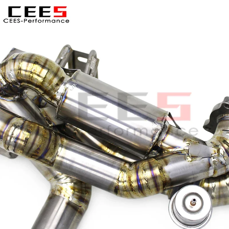 Escape deportivo con válvula para Porsche 718 Cayman GT4 4.0L – silenciador y tubo racing - imagen 4