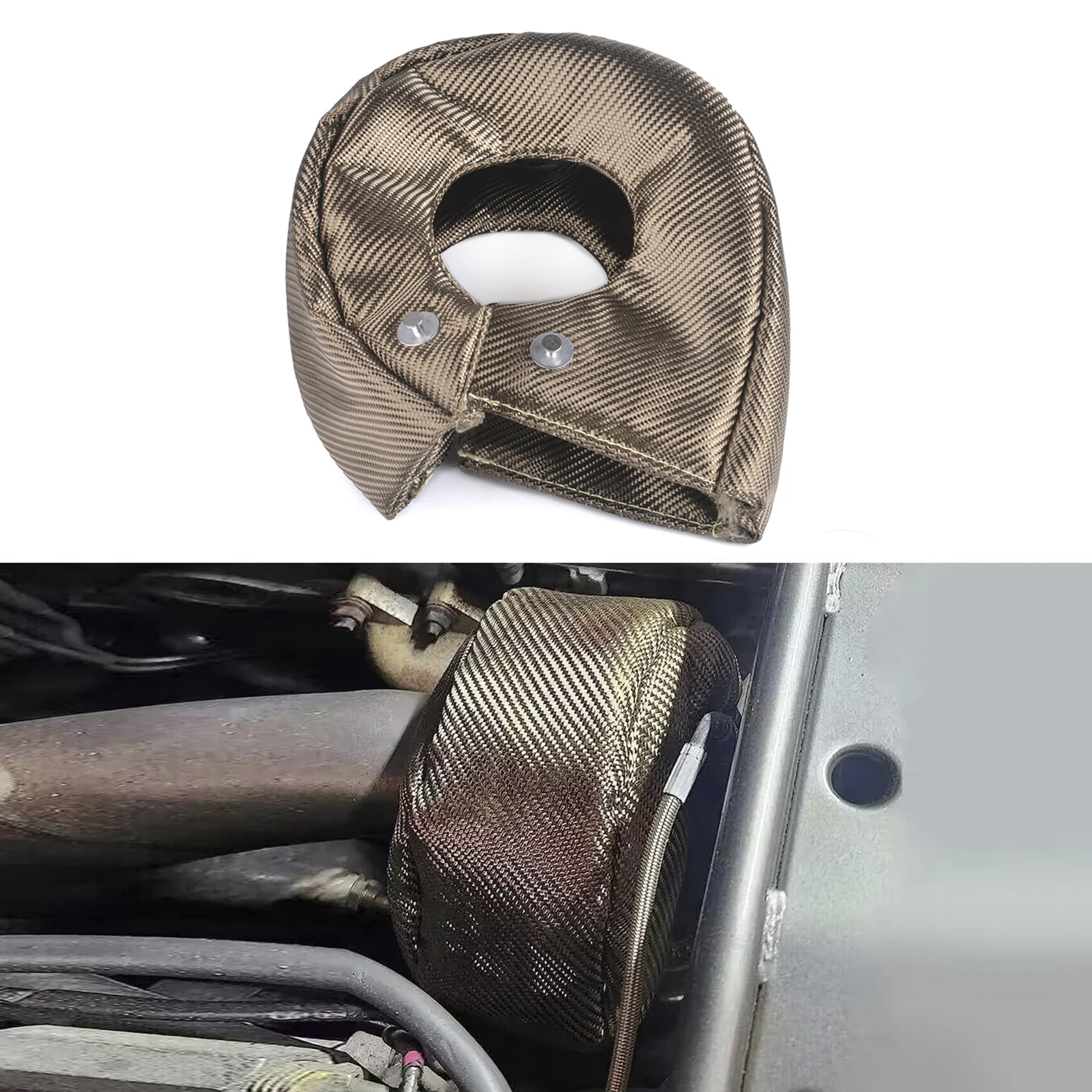 Manta térmica turbo de titanio para turbocompresor T2 T3 T4 T6 - imagen 4