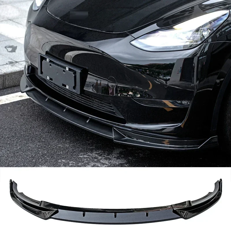 Alerón delantero tipo Splitter Tesla Model Y negro 2021-2023