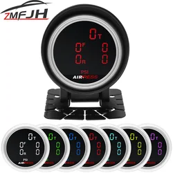 Medidor de presión aire suspensión neumática 52 mm con LED