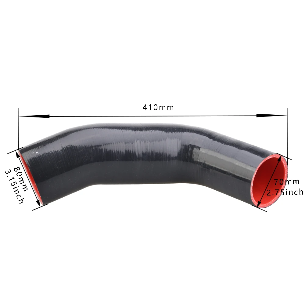 Tubo de admisión de silicona para turbo en vehículo compatible