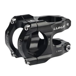 LUNJE potencia CNC 35mm manillar bicicleta MTB negro