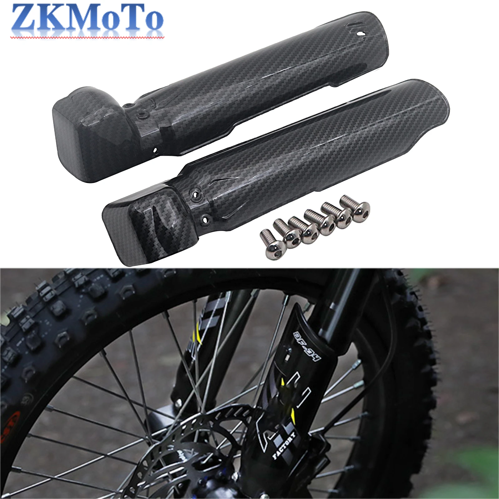 Protector de horquilla delantero de carbono para Sur-Ron Light Bee S/X