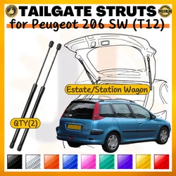 Puntales de maletero Peugeot 206 SW T12 soporte puerta trasera