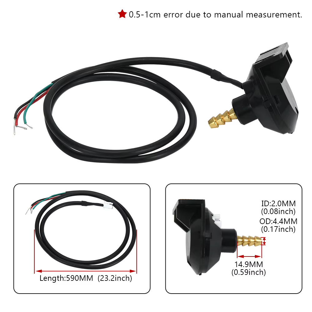 Sensor de impulso de metal y PP