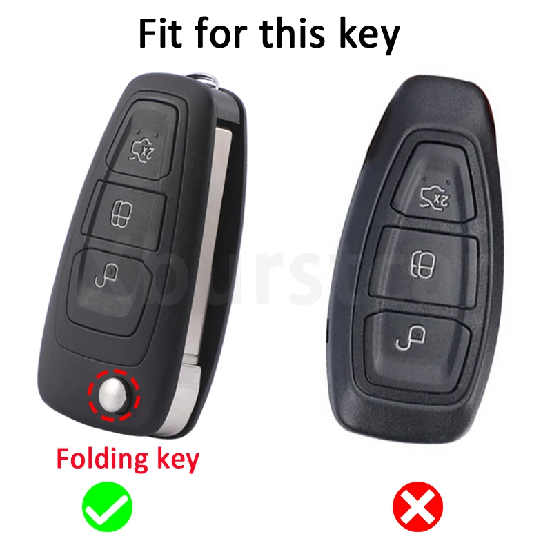 Funda TPU mando a distancia 3 botones para Ford Focus Mondeo Transit - imagen 2