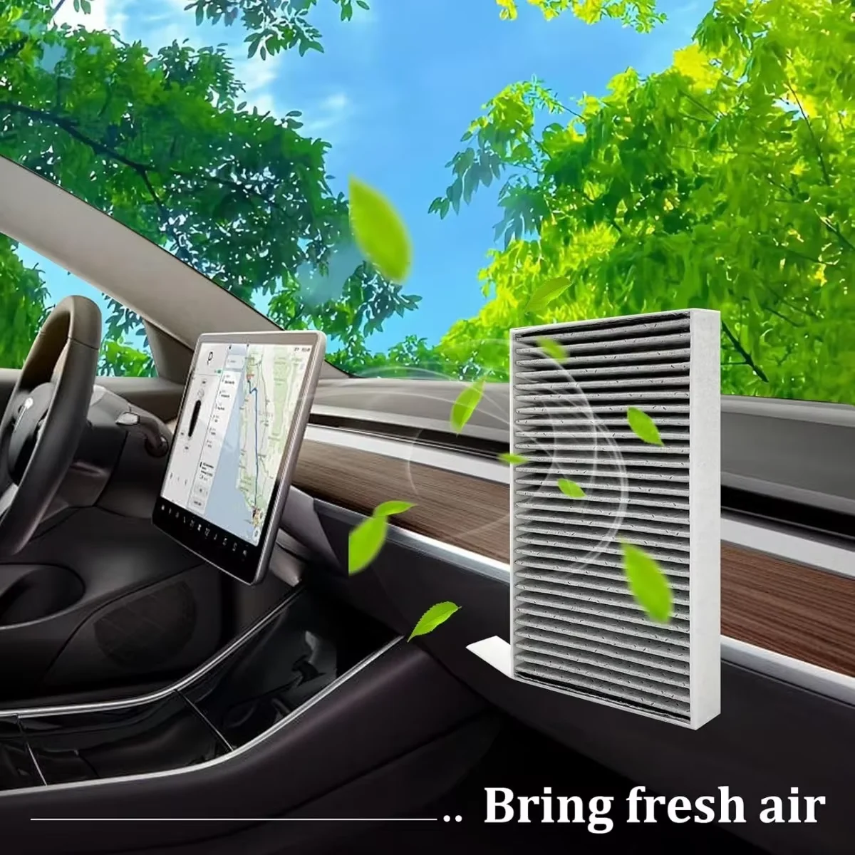 Filtro de habitáculo de carbón activo para Tesla Model 3 y Model Y - imagen 2