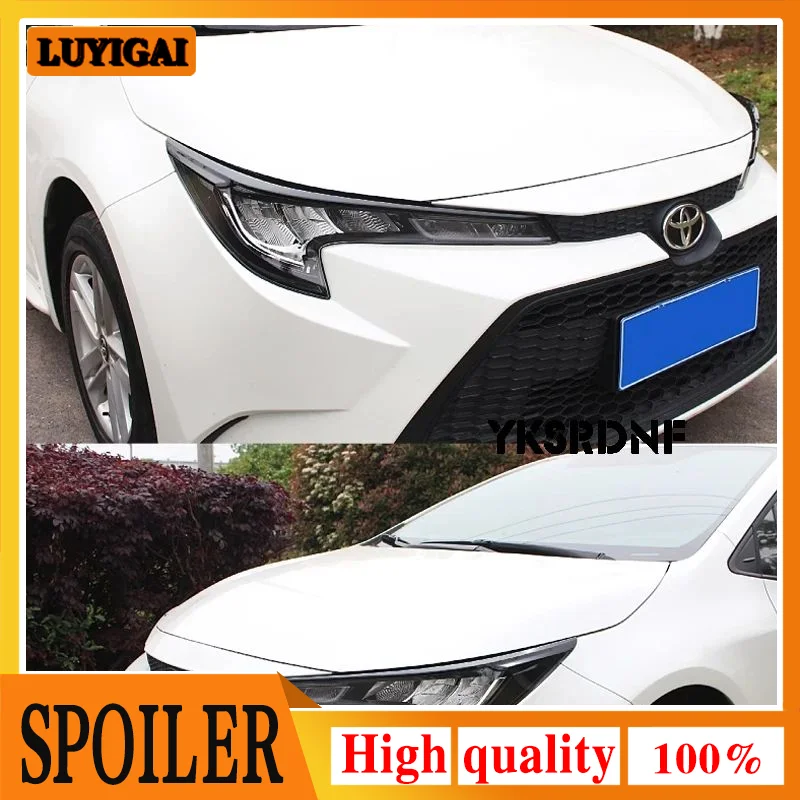 Párpados faro delantero Toyota Corolla 2020-2022 negro ABS